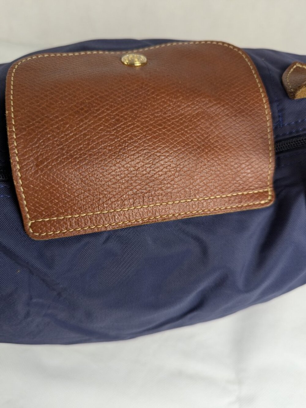 Authentic Longchamp Le Pliage Nylon Tote Bag Blue – Pre-Owned – Fast ShipAuthent - Picture 6 of 15